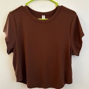 Women’s Old Navy Go-Dry Ultralite Cropped Ribbed Short Sleeve Tee Size XL